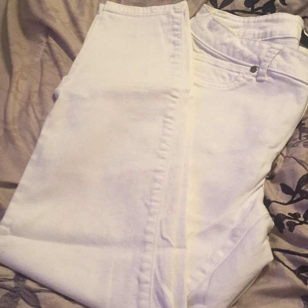 White stretch skinny jeans 1822 denim 12